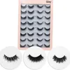 Livre de 16 paires de cils, multipack, 12 styles, cils en vison 3D, faits à la main, entrecroisés, outils de maquillage pour les yeux, 7925538