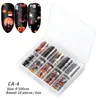 Weihnachten Halloween Nagel Transferpapier Sternenhimmel Folie Nagel Wraps Aufkleber Acryl Gel Nagel Transfer Aufkleber Geschenkidee (10 Rollen Box)