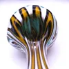 Glaspfeife Kostenloser Versand Pfeifen Fantasy Stripe Glasrauchpfeifen 4" Glaslöffelpfeifen Bubbler für trockene Kräuter