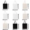 Canvas Tote Shoulder Bags Large Capacity Cotton Reusable Shopping Bags Women Beach Handbags Canvas Bags Customized VT1626