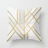 Zengia Bronzed Nordic Pillow Case Geometric SOFA Dekorativa kuddar Anpassade kuddtäckning vardagsrum kudde kast kuddar