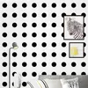 Luxury Modern nórdico círculo 3D Vinil papel de parede Wallpaper Quarto Sala Wallpapers cor branca e preta