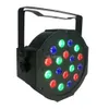 12 stks 18 * 1W RGB LED PAR kan lichte batterij wassen Uplight DJ Club DMX Uplighting Wedding Wall Wassher-effect met afstandsbediening