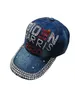 USA Cowboy Hats 2020 American Election Activity Biden Harris Hat Bling Bling Diamond Peaked Cap US Flags Baseball Caps IIA6375313400