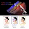 3 Cores LED Máscara facial Cuidados com a pele Remoção de rugas Instrumento fóton Clareamento facial Beleza Tratamento SPA Fototerapia