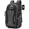 40L Waterproof USB charging Climbing Unisex male travel men Backpack men Outdoor Sports Camping Hiking Backpack School Bag Pack 200918