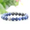 MG0839 8mm Natuurlijke Lapis Lazuli Bracelet Mens Rock Lava Stone Energy Bracelet Handgemaakte sierlijke edelsteen Bracelet3143285