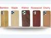 Custodia in bambù/legno + custodie in TPU per iPhone 12 12pro max Cover rigida Samsung Note 10 S10 S20 Series Smartphone Shell Protector