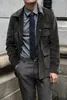 MCCE giacca da caccia in vita autunno e inverno sottile giacca da uomo in velluto a coste multitasche britannico moda maschile
