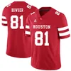 Houston Cougars College Football 7 Case Keenum Custom Dowolne nazwisko Numer Męskie Kobiety Młodzieżowe koszulki 11 Andre Ware 10 ed Oliver1594583