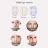 3 Cores LED Máscara facial Cuidados com a pele Remoção de rugas Instrumento fóton Clareamento facial Beleza Tratamento SPA Fototerapia