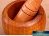 Home Kitchen Mills Hand Manual Wood Garlic Ginger Mortar and Pestle Pugging Grinding Bowl Masher Grinder Mixing Device Factory pri349J