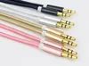 Nylon braided audio cables 3.5 mm Jack Aux Cable aluminium alloy Male to Male Adapter for smartphone Headphone Speaker