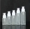 20ml 30ml 40ml 60ml 80ml 100ml 120ml Frosted Glass Cosmetic Bottle Lotion Pump Bottle Refillable Liquid Perfume Spray Bottles SN1530