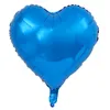 18" Inch Hear Shape Foil Balloon 18 Colors Baby Lovers Wedding Birthday Party Room Decoration Air Inflation Balloons