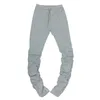 طماق طماق ركض مكدسة sweatpants النساء ruched السراويل يغطي الرجل الركض فام مكدسة السراويل النساء العرق السراويل السراويل YJL55