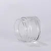 New Clear Glass Jar Cream Bottles Round Cosmetic Jars Hand Face Cream Bottle with ROSE GOLD CAP 5g - 100g HHC2046