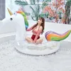 Unicorn Pool Float Madrass Swimming Circle Uppblåsbar solstol Vuxen Pool Toys Beach Swimming Air Madrass1165801