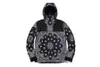 Ny modedesigner Hoodie Jacket Hoodie Black Men's Stamp Jacket Windproof Hoodie Size S-XL