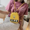 Cute Yellow Duck Clear Ita Bookbags Women Cartoon Print Backpacks Women Mini Leather Schoolbags For Girls Pu Back Packs 2019 Hot