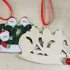 Ornamento di Natale caldo Saluti fai-da-te Ornamenti di Natale in quarantena 2020 Ciondolo per albero di Natale con allontanamento sociale da pandemia