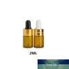 DHL Bursztynowe szklane Płynne Odczynnik Butelki Pipetowe Eye Dropper Aromatherapy 2ml 3 ml 5 ml oleje eteryczne butelek perfum