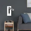 Topoch Modernized Wall Reading Lamps Bedside Light With USB Interior Sconce Justerbar headboard bok Belysning Fokuserad strålbrytare på/av