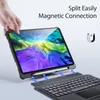 Чехлы для планшетов DUX DUCIS с беспроводной клавиатурой для iPad Pro 11 iPadAir 3 10,5 10,2 10,9 iPad9.7 Складной кожаный чехол с функцией автоматического сна и пробуждения для iPad7/8/9 Air 4/5 12,9