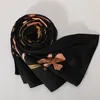 Nouveau Foulard en soie sergé femmes mode grand Hijab danse fille impression foulards carrés châles enveloppes femme Foulard Bandana 130cm130cm3562504