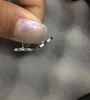 Splendidi orecchini a bottone con ciondolo a forma di lettera color oro argento per le donne Orecchini con strass alla moda da donna Regalo di gioielli di design di lusso per matrimoni