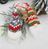 Weihnachtsbaum-hängende Verzierung Weihnachtsmann No Face Puppe Stricken Cartoon Weihnachten Anhänger Startseite Xmas Party Dekorationen Leiter Toy LSK1328