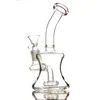6.1inch Glass water bong 18mm with 14mm bowl percolator bongs Hookahs freezable bong glass bong accessories unique style 146g
