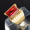 Anillos de racimo Titanio de alta calidad Acero inoxidable para hombres Mujer Piedra de nacimiento Anillo de piedra colorida 24k Color oro Boda 2021 17803270