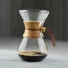 Nouveau 304 Filtres réutilisables en acier inoxydable Résistant à la chaleur Cafetière en verre 3cups 6cups Hot Dripper DIY Tea Maker Freeship 201029