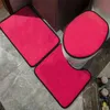 Klassiska bokstäver Tryckta mattor Badrumsmatta Designer Seat Mats Toalettstolar Täck Tjockt Non-Slip Bathtub Toalett Sittkudde