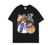 Erkekler Yeni ASAP Rocky Shirt Hip Hop Street Giyim Harajuku Vintage Grafik Baskılı Sıradan Pluz Boyut Kısa Kollu Tee