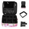 Multi Functional Square Cosmetic Bag Korean Style PU Check Cosmetic-Case Rose Makeup Bags Spacing Board Toiletry Bags DOM1061798