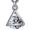 Cubic Zirconia Three-Dimensional Triangle Pendant Multiple Layers Necklace Fashionable Pave Zircon Customizable Jewelry gift1