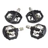 SPD auto-bloqueio MTB pedals de bicicleta 9/16 "selado liga de rolamento Nylon Mountain Bicycle Plataforma pedal com chuteiras para olhar shimano