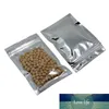 100Pcs A Lot Resealable Zipper Bag Food Storage Aluminum Foil Bags Smell Proof Pouches 6*10cm 7*13cm 8*11cm Storage Bags