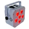 Bästa kvalitets WirelessIRC-kan med batteri 6 x 18W 6In1 LED-upplyster RGBWA + UV Högljusa händelser Tvätta upp belysning + IR-kontroll 90V-240V