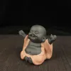 Śliczny Budda do dekoracji domowych herbatę herbaty herbatę ceramiczne rzemiosła dekoracyjne ozdoby domowe miniatury