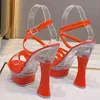 Sandaler Plus Size Women High Heels Sandals High Heels Women High Heels Open Toe Fashion Party Modell Visa Runway Designs 220309