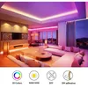 5050 RGB WIFI Müzik Kontrol Cihazı RGB LED Şerit Işık 5 M 10 M 30LED / M Su Geçirmez Neon Esnek Bant Şerit Şerit Işık Kiti