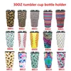 30oz Tumbler Sleeve 15 Styles Neoprene Cup Cover med bärhandtag Håll sval anti-frysväska