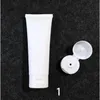Cosmetic Tube Squeeze Soft Tubes Packaging Container 100ml Facial Cleanser Makeup Sub-bottling 100g White Frosted 50pcs