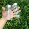 150ml små glasflaskor silver cap hantverk flaska tom för sand godis gåva burkar dekorera 24pcs gratis frakthigh kvalit