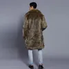 Mäns Jackor Mens Jacka Coat Varm Vinter Tjock Overcoat Faux Fur Parka Outwear Cardigan Fashion Men Clothing Plus Size M840 #