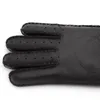 Fur Integrated Leather Wooden Buckle Women's Gloves For Autumn And Winter Outdoor Riding To Keep Warm Windproof1