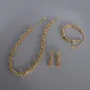 TOSOKO roestvrijstalen sieraden hoefijzer U-vormige ketting dames overdreven BSP674 220217188z